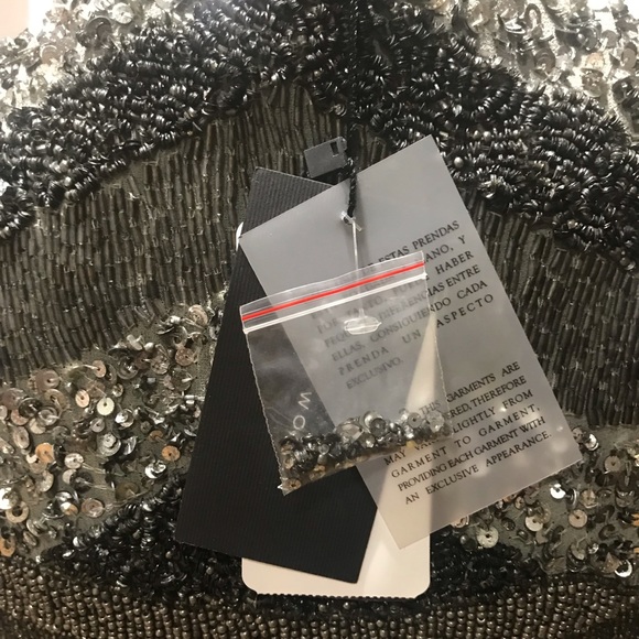 NWT Zara Cropped Sequined Jacket - Picture 8 of 8
